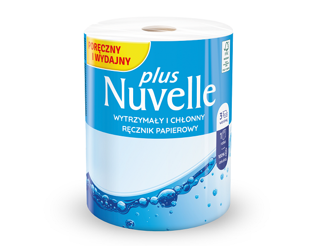 Ręcznik papierowy Nuvelle Plus 3 warstwy 150 listków