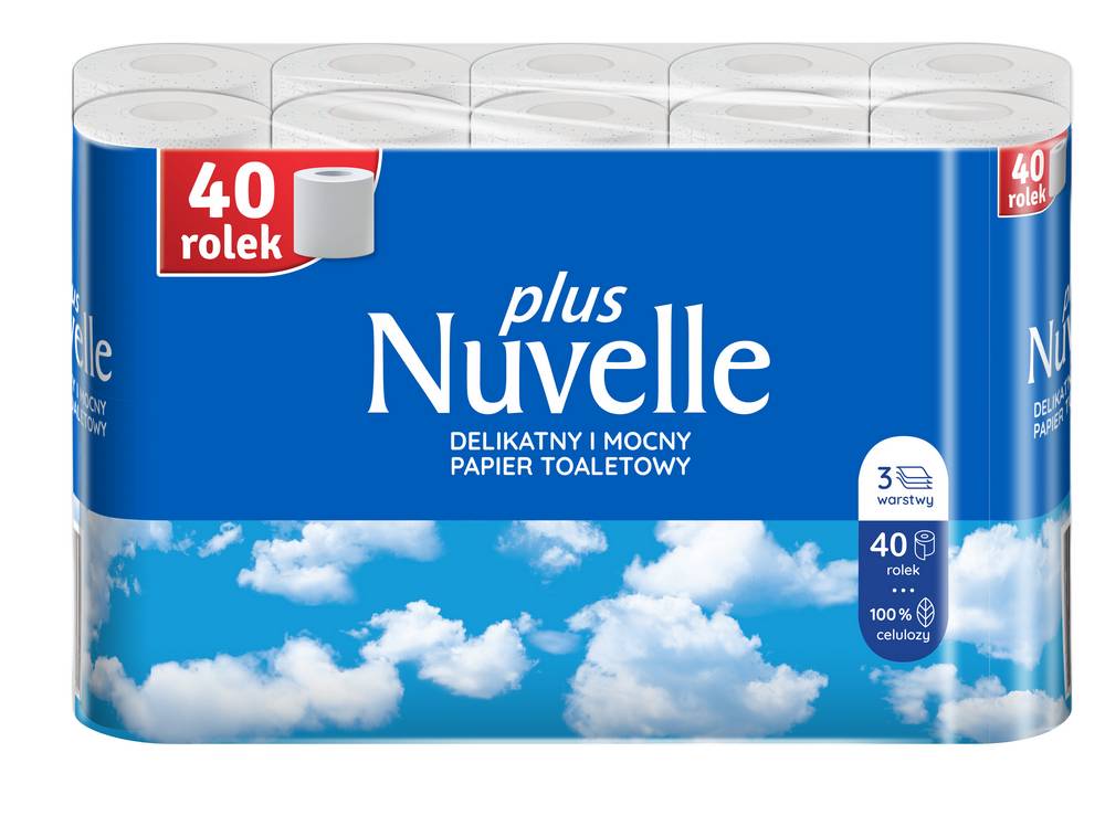 Papier toaletowy 3 warstwowy 40 rolek